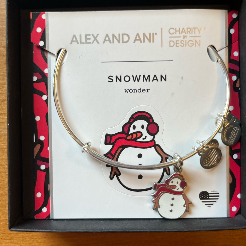Alex and Ani Snowman Bangle